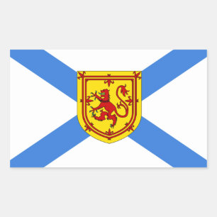 Nova Scotia-Fahne Rechteckiger Aufkleber