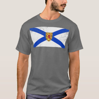 Nova Scotia Flag Canada Vintag Flag T-Shirt