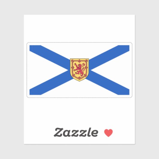 Nova Scotia Flag Graphic Aufkleber (Blatt)