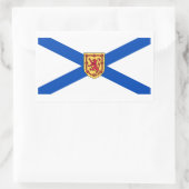 Nova Scotia Flag Graphic Rechteckiger Aufkleber (Tasche)
