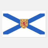 Nova Scotia Flag Graphic Rechteckiger Aufkleber (Vorderseite)