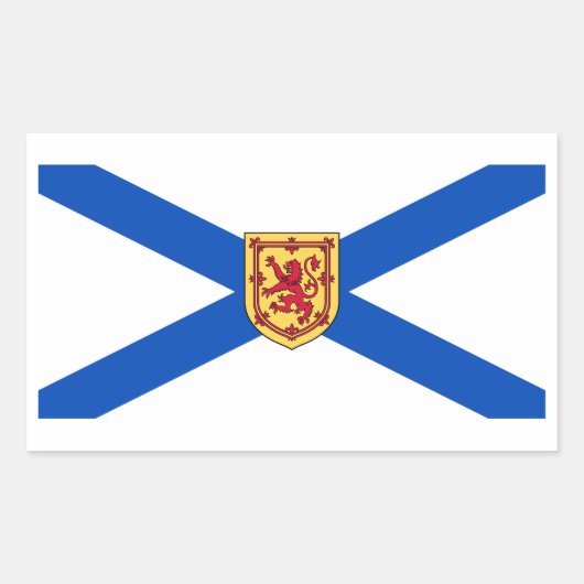 Nova Scotia Flag Graphic Rechteckiger Aufkleber (Vorderseite)