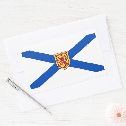 Nova Scotia Flag Graphic Rechteckiger Aufkleber (Umschlag)