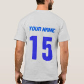 Nova Scotia Flag Hockey-Logo mit Rückseite T-Shirt (Rückseite)