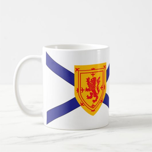 NOVA-SCOTIA-Flag Kaffeetasse (Links)