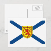 Nova Scotia Flag Postcard Postkarte (Vorne/Hinten)