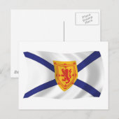 Nova Scotia Flag Postcard Postkarte (Vorne/Hinten)