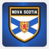 Nova Scotia Flag Quadratischer Aufkleber (Vorderseite)