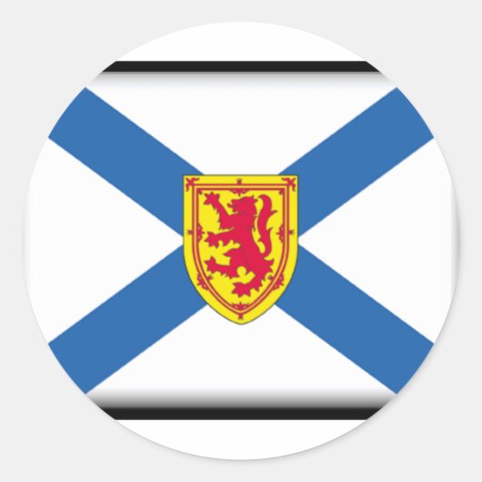 Nova Scotia Flag Runder Aufkleber (Vorderseite)