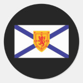 NOVA SCOTIA FLAG RUNDER AUFKLEBER (Vorderseite)