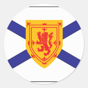 NOVA SCOTIA FLAG RUNDER AUFKLEBER