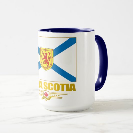 Nova Scotia Flag Tasse (VorderseiteRechts)