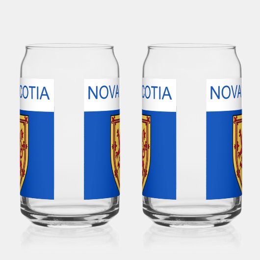 Nova Scotia-Flagge Dosenglas (Links)