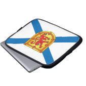 Nova Scotia-Flagge Laptopschutzhülle (Vorne Knopf)
