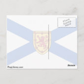 Nova Scotia-Flagge Postkarte (Rückseite)