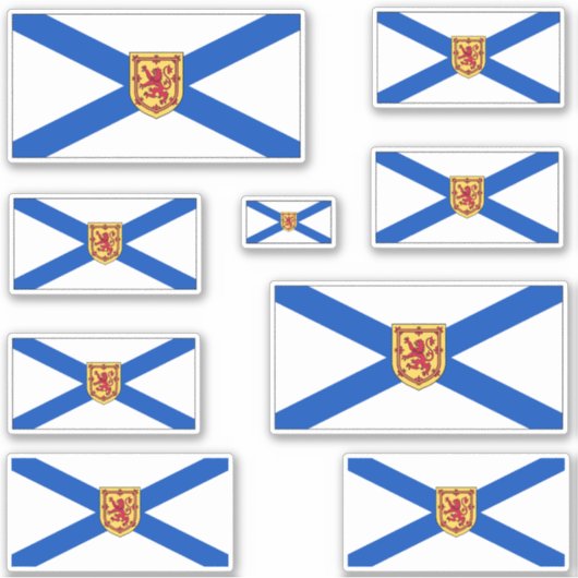 Nova Scotia Flags Graphic Aufkleber (Vorderseite)
