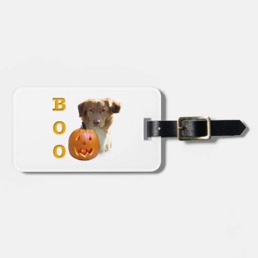 Nova Scotia Halloween BOO Gepäckanhänger (Vorderseite horizontal)