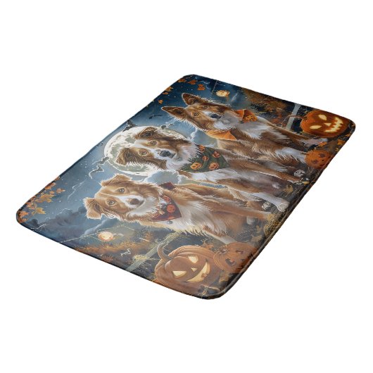 Nova Scotia Halloween Spooky Badematte (Schrägansicht)