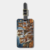 Nova Scotia Halloween Spooky Gepäckanhänger (Vorderseite vertikal)