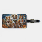 Nova Scotia Halloween Spooky Gepäckanhänger (Rückseite horizontal)