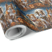 Nova Scotia Halloween Spooky Geschenkpapier (Rolleneckpunkt)