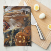 Nova Scotia Halloween Spooky Geschirrtuch (Viertel Falte)