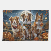 Nova Scotia Halloween Spooky Geschirrtuch (Horizontal)