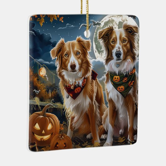 Nova Scotia Halloween Spooky Keramikornament (Rechts)