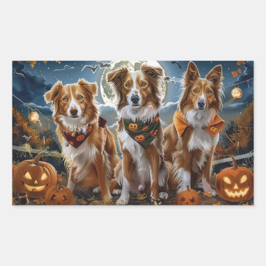 Nova Scotia Halloween Spooky Rechteckiger Aufkleber (Vorderseite)