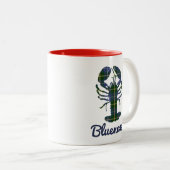 Nova Scotia Kaffeetasse Hummer Bluenoser (VorderseiteRechts)