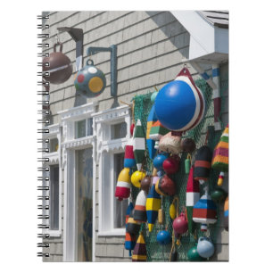Nova Scotia, Kanada. Bojen-Shop in Blue Rocks in Notizblock