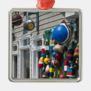 Nova Scotia, Kanada. Bojen-Shop in Blue Rocks in Silbernes Ornament