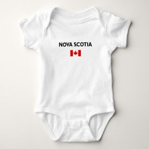 Nova Scotia Kanada Kanadische Flagge Licht Farbe Baby Strampler