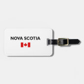 Nova Scotia Kanada Kanadische Flagge Licht Farbe Gepäckanhänger (Vorderseite horizontal)