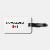 Nova Scotia Kanada Kanadische Flagge Licht Farbe Gepäckanhänger (Rückseite horizontal)