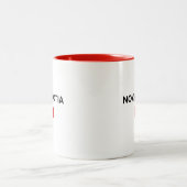 Nova Scotia Kanada Kanadische Flagge Licht Farbe Zweifarbige Tasse (Mittel)