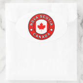 Nova Scotia Kanada Ovaler Aufkleber (Tasche)