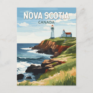 Nova Scotia Kanada Reise Kunst Vintage Postkarte