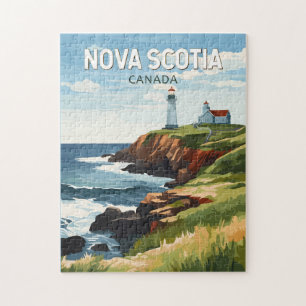 Nova Scotia Kanada Reise Kunst Vintage Puzzle