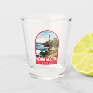 Nova Scotia Kanada Reise Kunst Vintage Schnapsglas