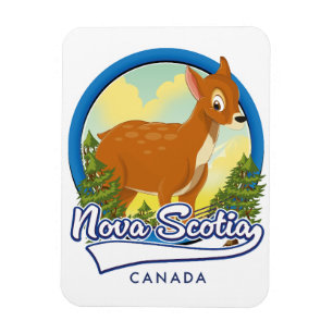 Nova Scotia Kanada Reise Logo Magnet