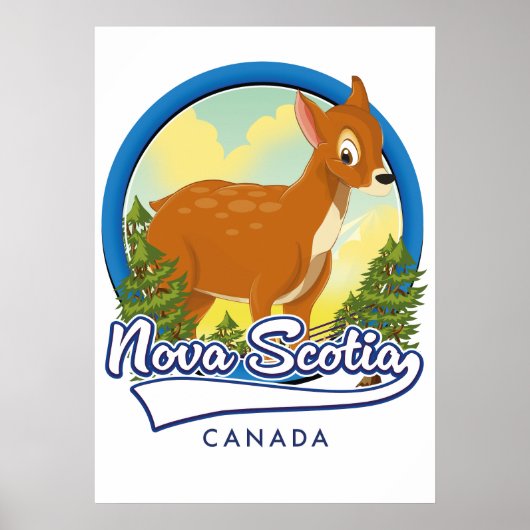 Nova Scotia Kanada Reiselogo Poster (Vorne)