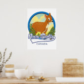 Nova Scotia Kanada Reiselogo Poster (Küche)