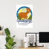 Nova Scotia Kanada Reiselogo Poster (Heimbüro)