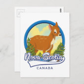Nova Scotia Kanada Reiselogo Postkarte (Vorne/Hinten)