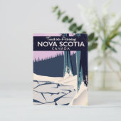Nova Scotia, Kanada Reiseplakat. Feiertagspostkarte (Stehend Vorderseite)