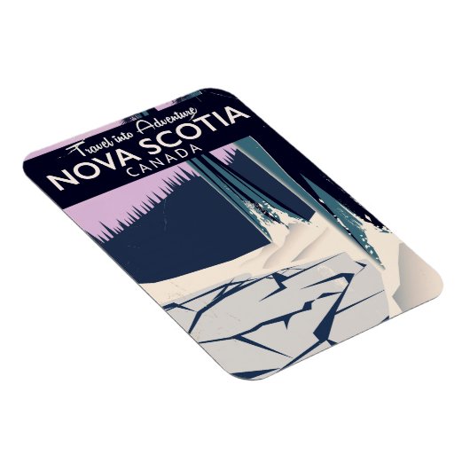 Nova Scotia, Kanada Reiseplakat. Magnet (Rechte Seite)