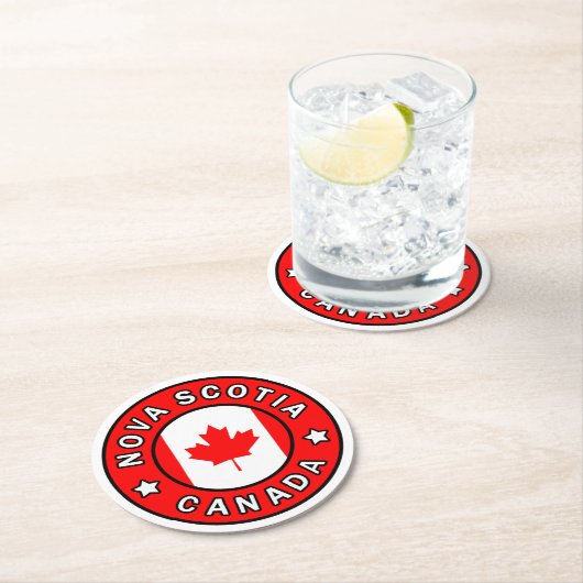 Nova Scotia Kanada Runder Pappuntersetzer (Vor Ort)