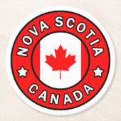 Nova Scotia Kanada Runder Pappuntersetzer (Vorderseite)