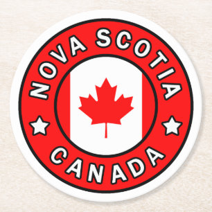 Nova Scotia Kanada Runder Pappuntersetzer